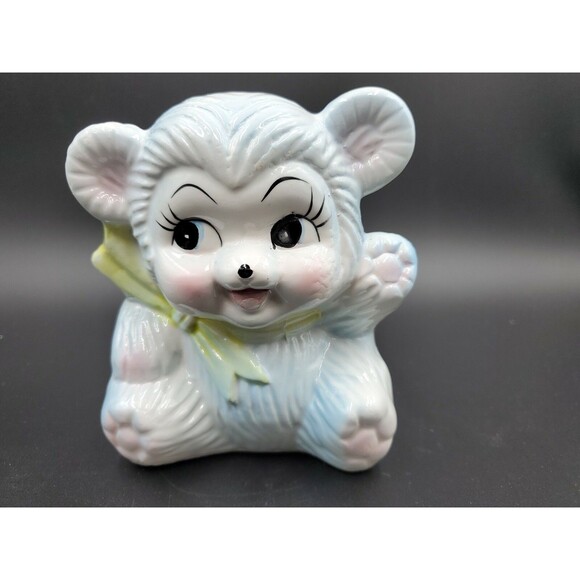 Nancy Pew Giftswears Co. Planter Vintage Anthropomorphic Bear Flower Pot - Picture 6 of 9